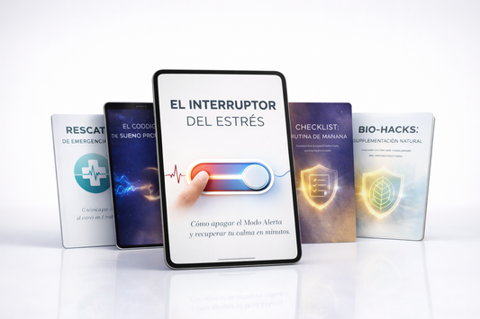 EL INTERRUPTOR DEL ESTRÉS | Kit de Recuperación Biológica & Calma Inmediata (+4 Bonos de Regalo)